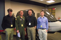 Photo - Winning team - Mississippi - with their test pilot