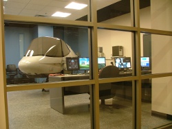 Photo - simulation suite through window